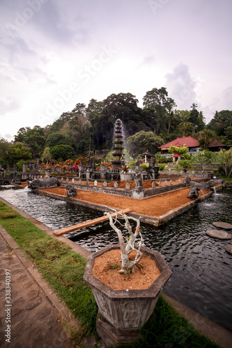 water temple of Tirta Ganga on the island of Bali, Indonesia. Temple complex on the island of Bali