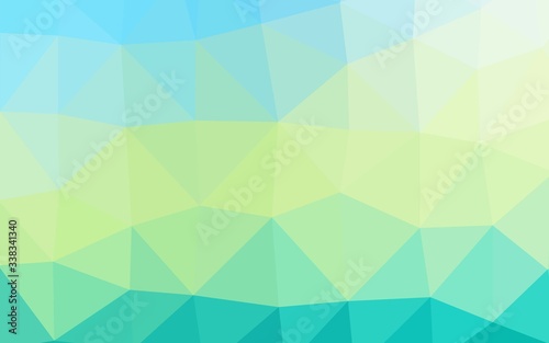 Light Green  Yellow vector abstract mosaic background. Creative illustration in halftone style with gradient. Elegant pattern for a brand book.
