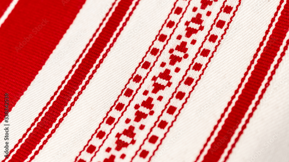 Macro photo of a traditional hungarian tablecloth. Macro photo of a traditional hungarian tablecloth.