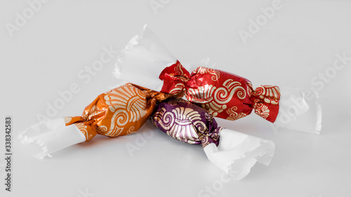 Konstfotografi Three pieces of traditional Hungarian Christmas candies