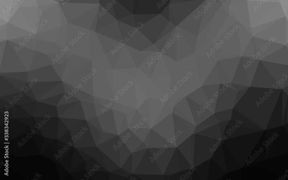Dark Silver, Gray vector shining triangular background. An elegant bright illustration with gradient. Template for your brand book. Dark Silver, Gray vector shining triangular background. An elegant bright illustration with gradient. Template for your brand book.