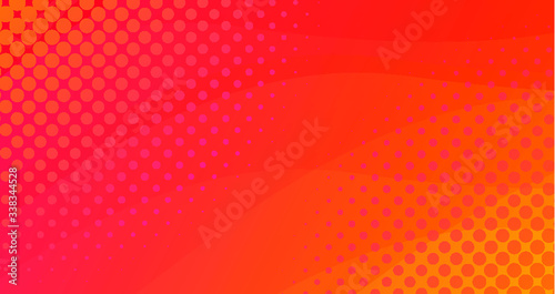 Halftone Vector Minimalistic Horizontal Banner Background