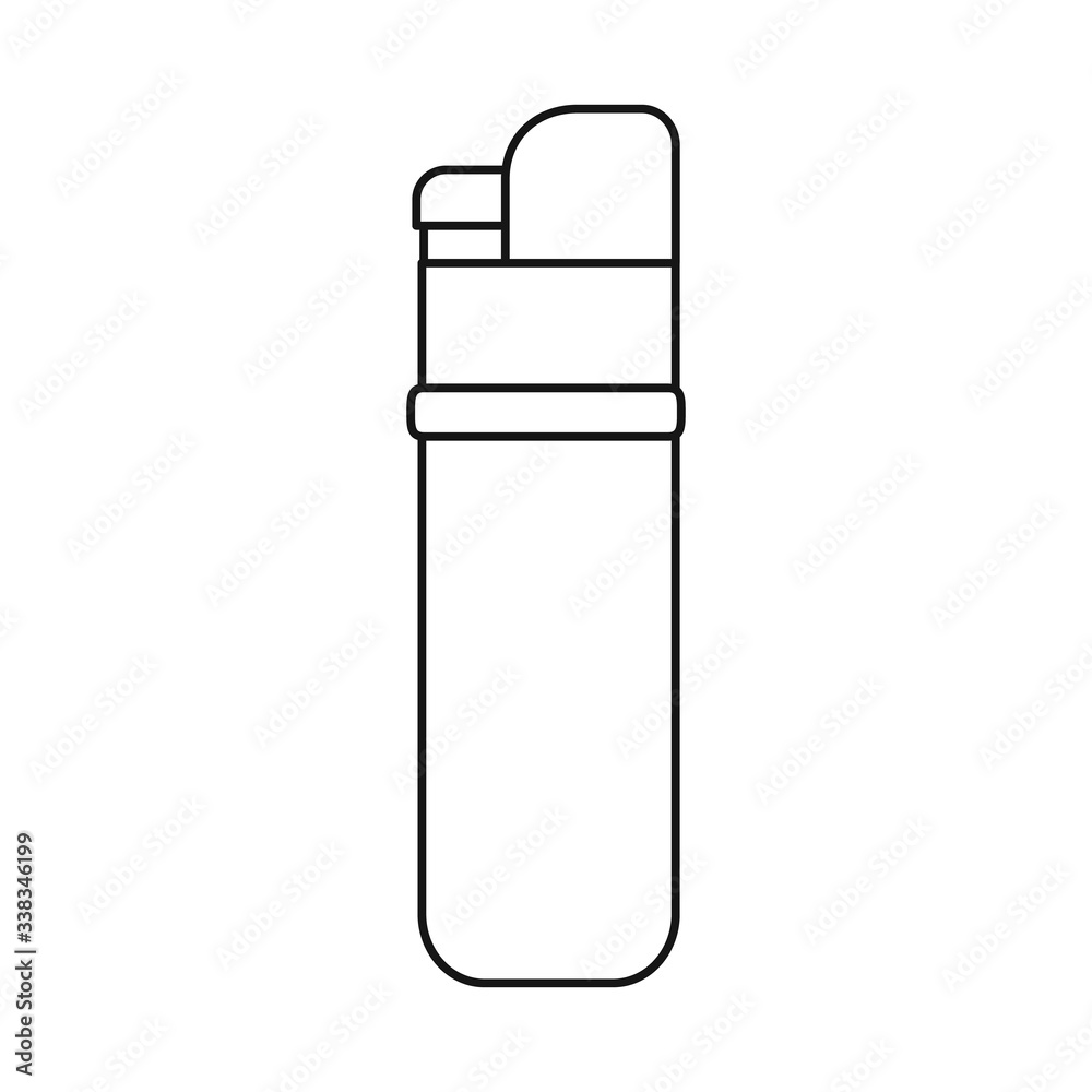 Vector design of lighter and lighting symbol. Web element of lighter and flame vector icon for stock. Vector design of lighter and lighting symbol. Web element of lighter and flame vector icon for stock.