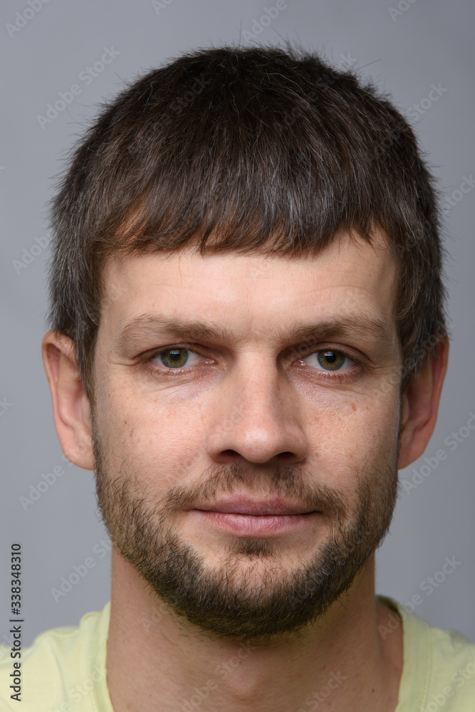 Closeup portrait of a forty year old man Closeup portrait of a forty year old man