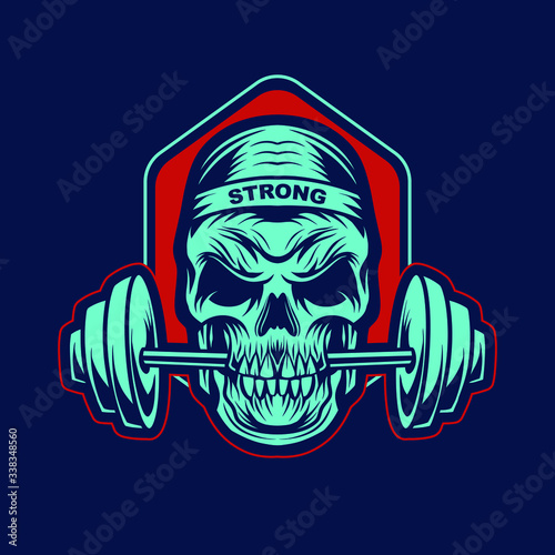 skull gym emblem