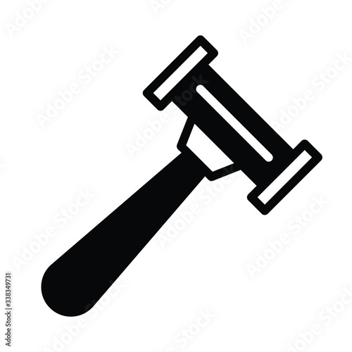 Replaceable blade cartridges Razor concept, body hair removal tool vector icon design, bodys cleanliness tool on white background