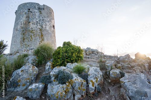 Old Watch Tower Fort in Majorca, Spain
