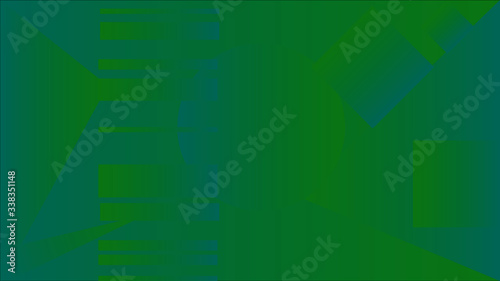 Fond formes géométriques dégradé bleu vert