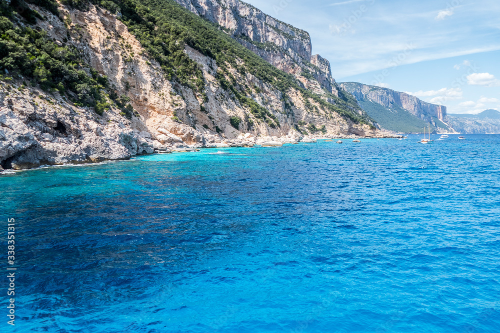 Beautiful beach on the gulf of Orosei with turquoise water (sardinia)