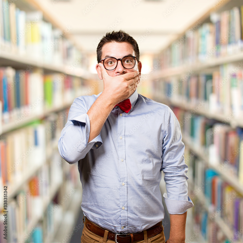 Man wearing a red bow tie. Man wearing a red bow tie.