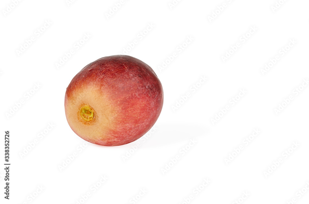 ripe juicy red grape berry isolated on white background ripe juicy red grape berry isolated on white background