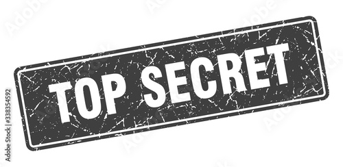 top secret stamp. top secret vintage gray label. Sign