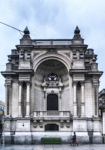 Architectual detail, Government palace, Lima - Peru photo