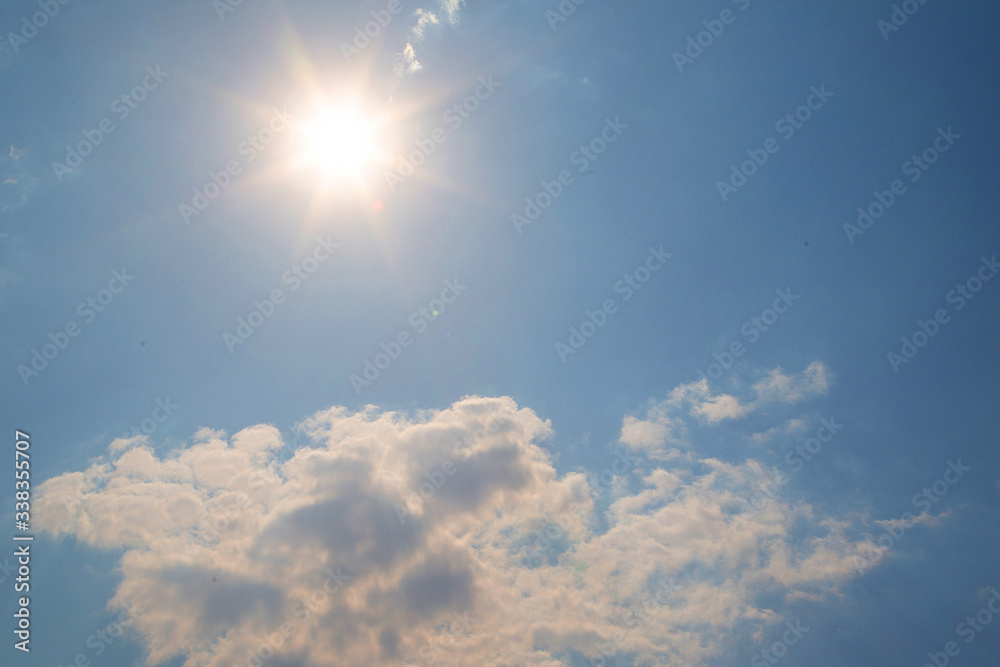 sun, clouds and blue sky for your background or wallpaper sun, clouds and blue sky for your background or wallpaper