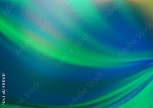 Light Green vector blurred shine abstract pattern. An elegant bright illustration with gradient. Brand new design for your business.