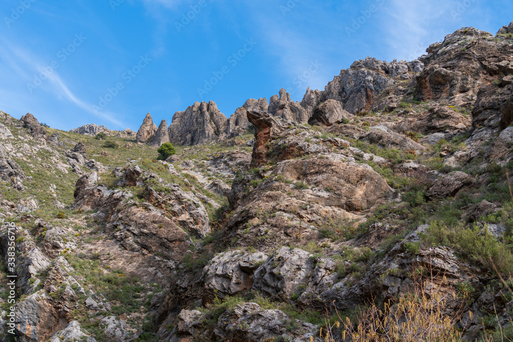 Mountainous landscape in the Alpujarra (Spain)

