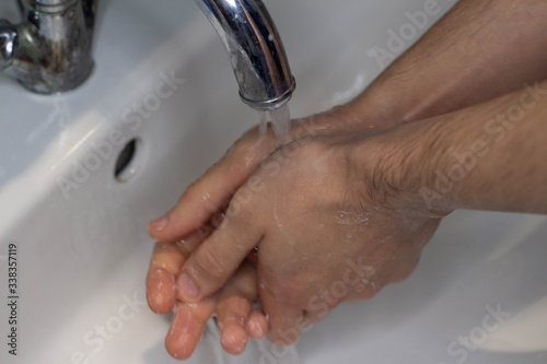 wash hands corona virus covid-19 soap water medicine safety