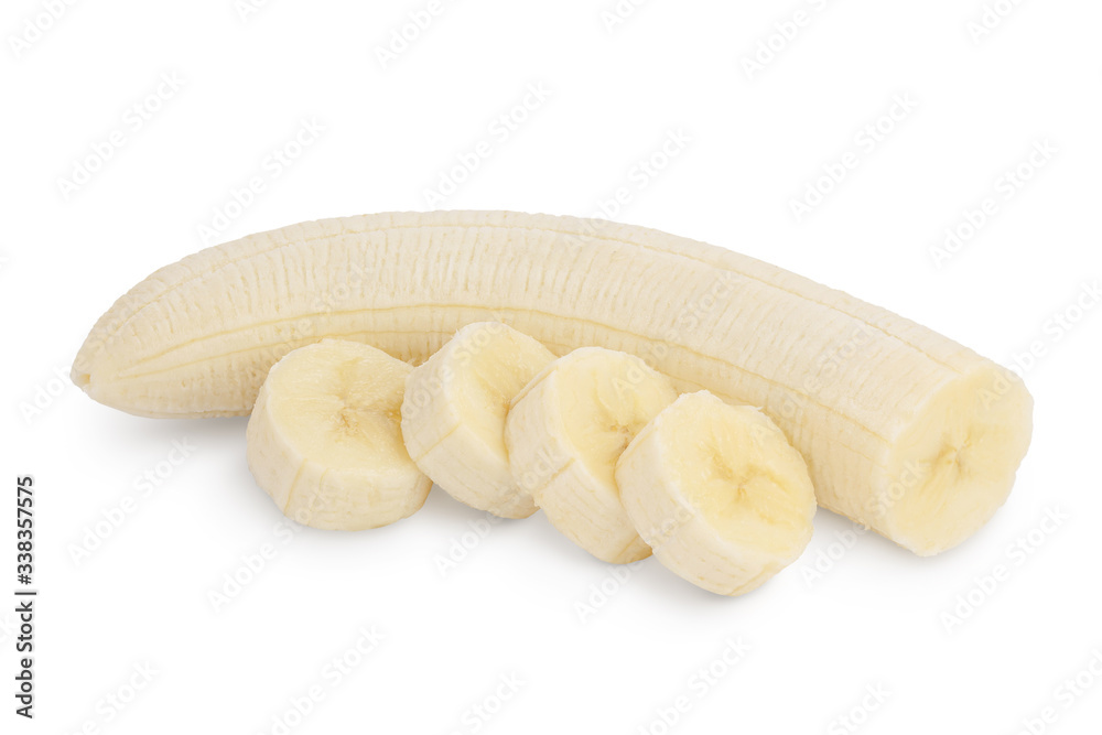 banana isolated on white background with clipping path and full depth of field. banana isolated on white background with clipping path and full depth of field.