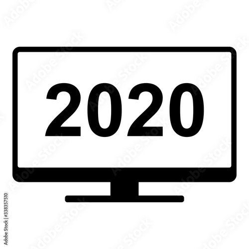 Jahr 2020 und Monitor