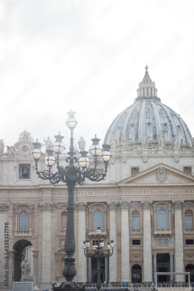 Plaza del Vaticano en atardecer