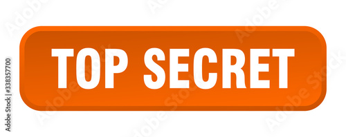 top secret button. top secret square 3d push button