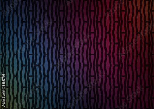Dark Blue, Red vector layout with flat lines. Glitter abstract illustration with colored sticks. The pattern can be used for websites.