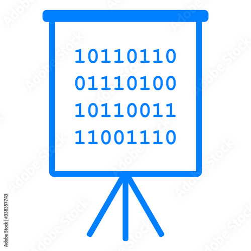 Binärcode und Flipchart