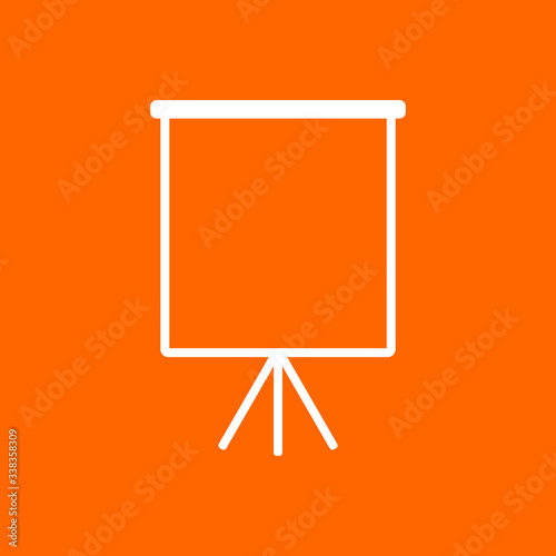 Flipchart und Hintergrund