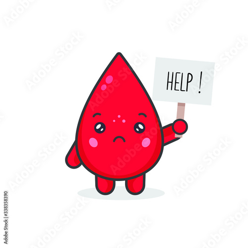 Cute Blood Characters Hold The Boards
