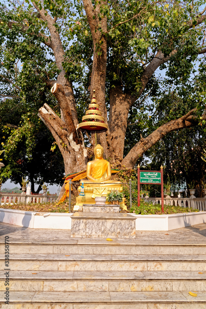 Buddha statues in Wat Niwet Thammaprawat temple