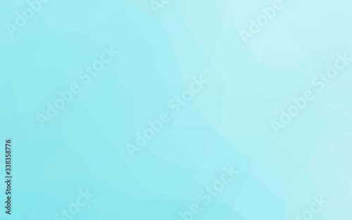 Light BLUE vector abstract mosaic pattern. Creative illustration in halftone style with gradient. Textured pattern for background.