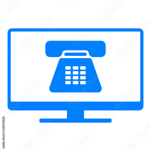 Telefon und Monitor