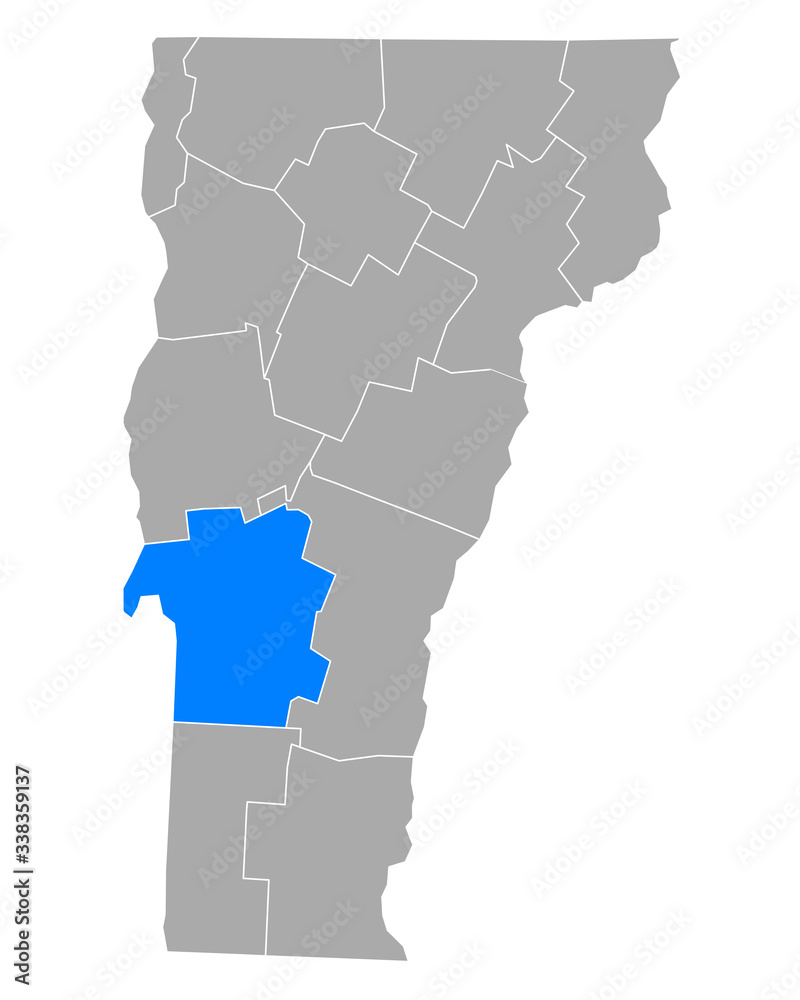 Karte von Rutland in Vermont