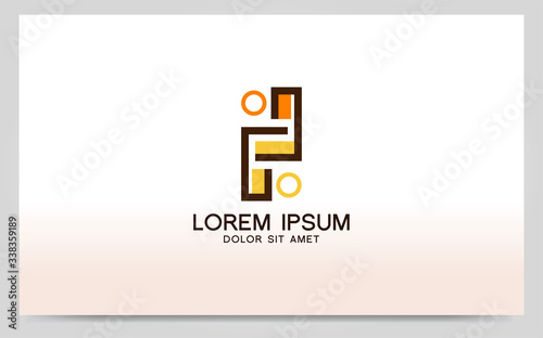 Modern furniture symbol logo design. Vector graphic illustration