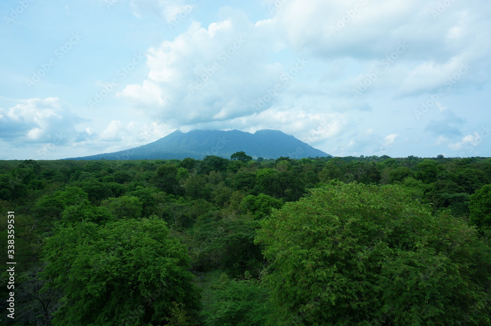 clouds over the mountains