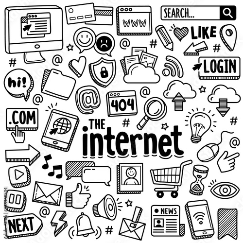 Hand-drawn Vector Collection: Internet