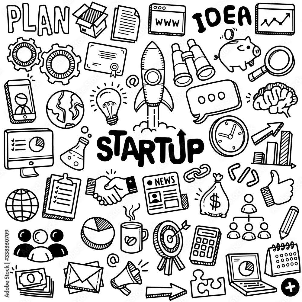Hand-drawn Vector Collection: Startup
