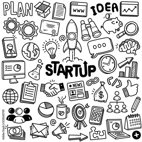 Hand-drawn Vector Collection: Startup