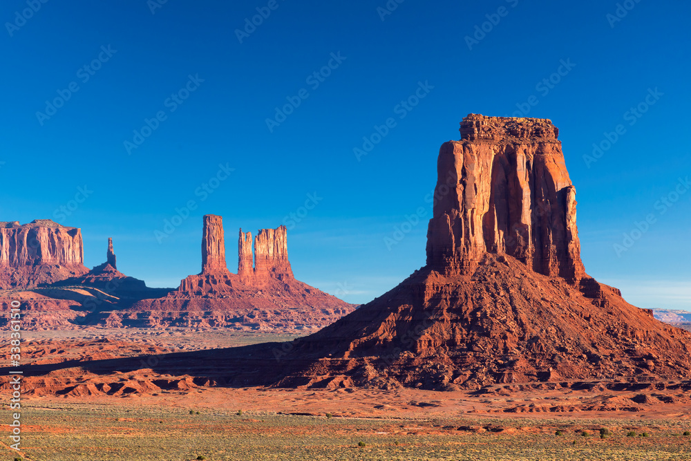 Western landscape in Monument Valley, Arizona Western landscape in Monument Valley, Arizona