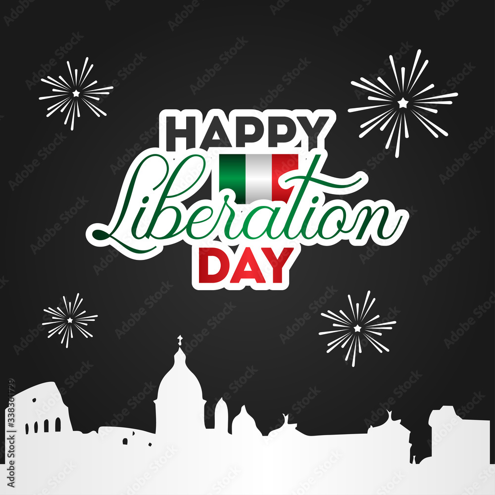 Italy Liberation Day Vector Design Illustration For Celebrate Moment