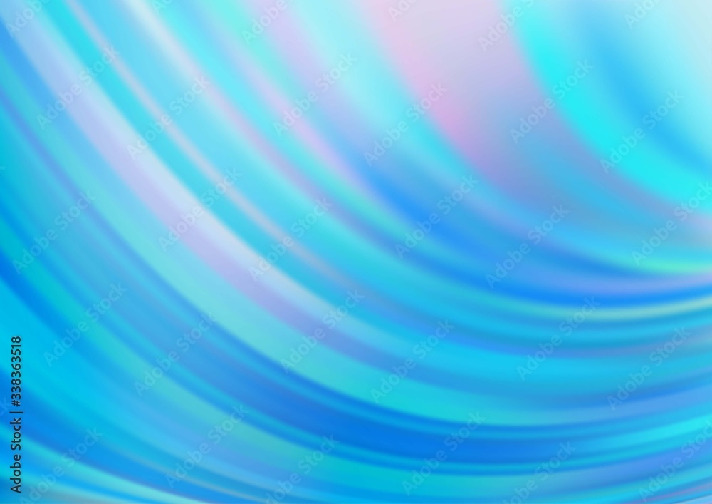 Fototapeta premium Light BLUE vector background with abstract lines. Brand new colored illustration in marble style with gradient. The template for cell phone backgrounds.