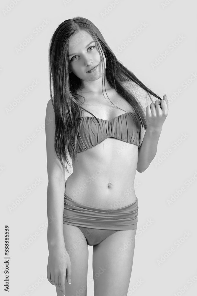 Fototapeta premium beauty female wearing bikini