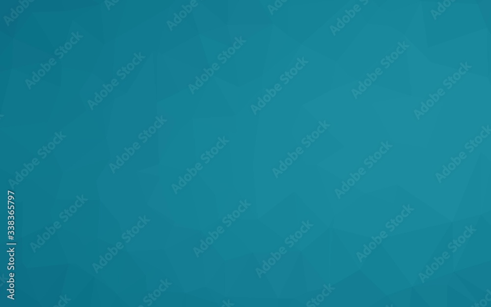 Light BLUE vector polygonal template. Shining illustration, which consist of triangles. Polygonal design for your web site.