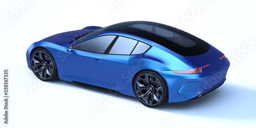 3D rendering of a brand-less generic concept car in studio environment © Andrus Ciprian