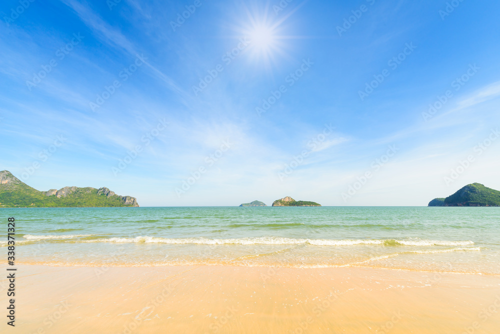 The bay of Ao Manao beach at Prachuap Khiri Khan, Thailand The bay of Ao Manao beach at Prachuap Khiri Khan, Thailand