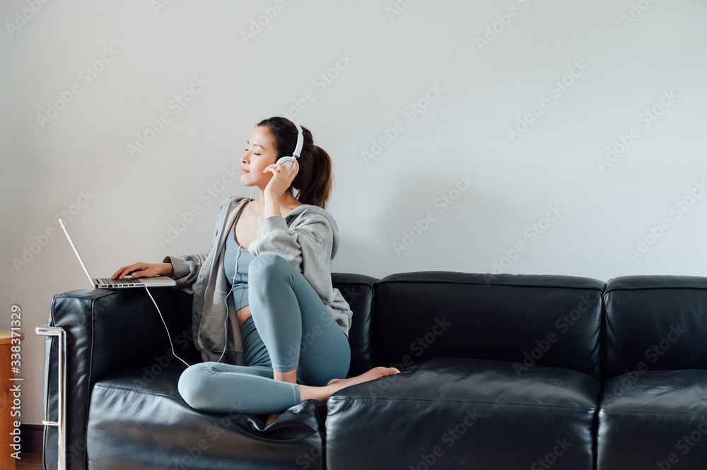 young asian beauty woman use laptop at home young asian beauty woman use laptop at home