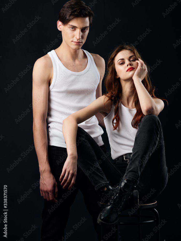 portrait of a young couple portrait of a young couple