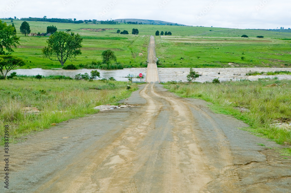 Bridge over Buffalo River at site of Rorke's Drift/Shiyani Battlefield, where on January 22, 1879, Anglo Zulu war was fought in KwaZulu-Natal, Zululand, South Africa Bridge over Buffalo River at site of Rorke's Drift/Shiyani Battlefield, where on January 22, 1879, Anglo Zulu war was fought in KwaZulu-Natal, Zululand, South Africa