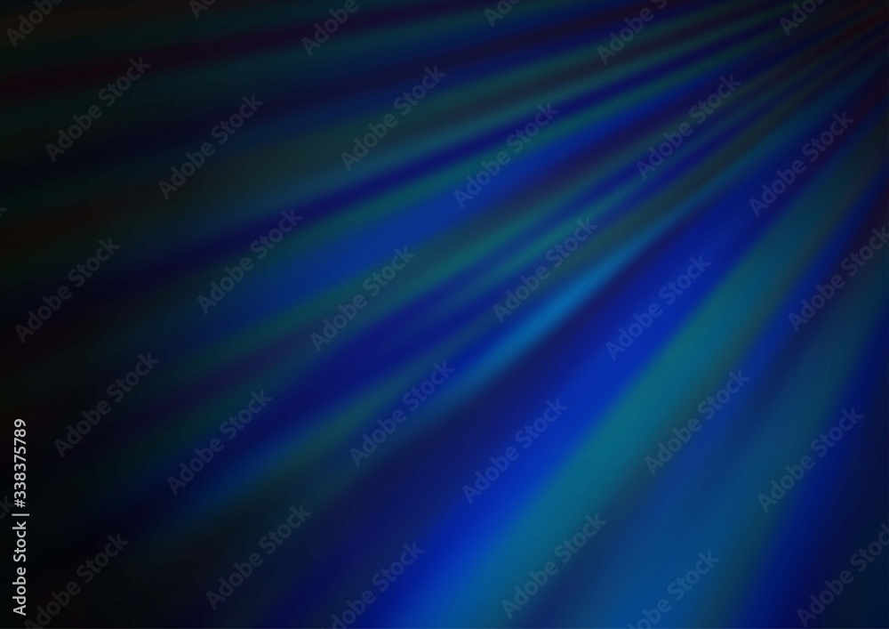 Dark BLUE vector template with repeated sticks. Shining colored illustration with narrow lines. Backdrop for TV commercials.