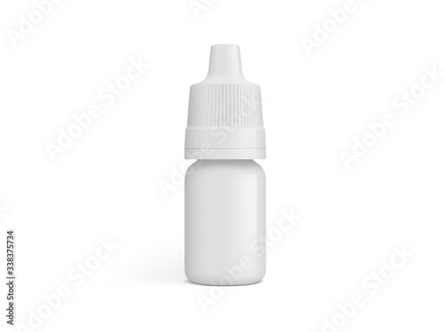 white plastic packaging isolated on a white background mock up 